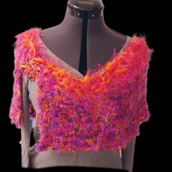 Hand Knitted Tank Topper - Picture 2 of 4